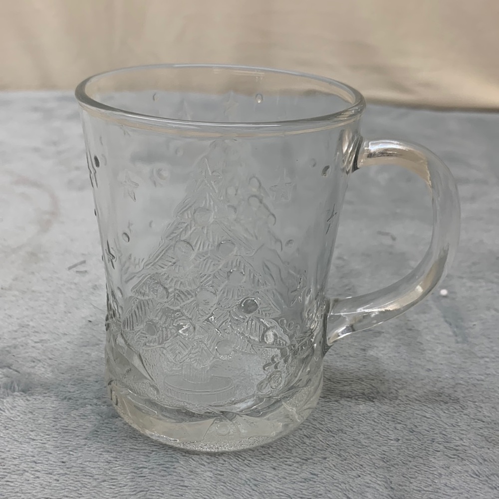 Vintage Christmas Tree Mug Coffee Tea Eggnog Cup